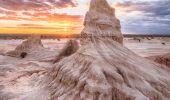 Spectacular outback landscapes showcasing the Walls of China in the World Heritage Mungo National Park